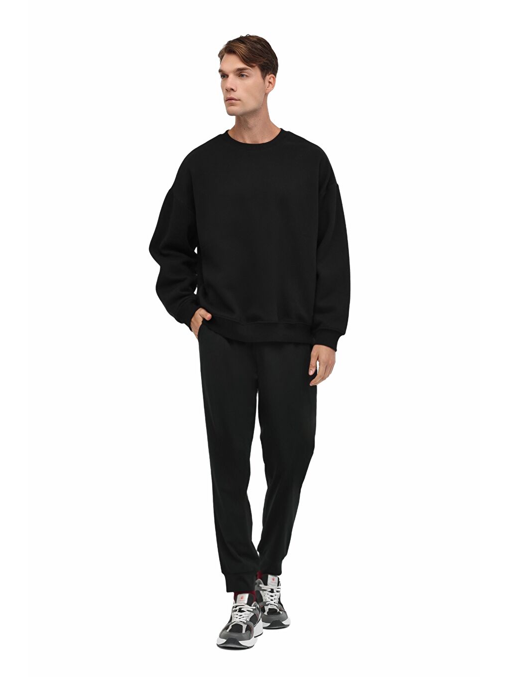 MB ROS 16HS108 5PR Siyah Erkek Sweatshirt-2