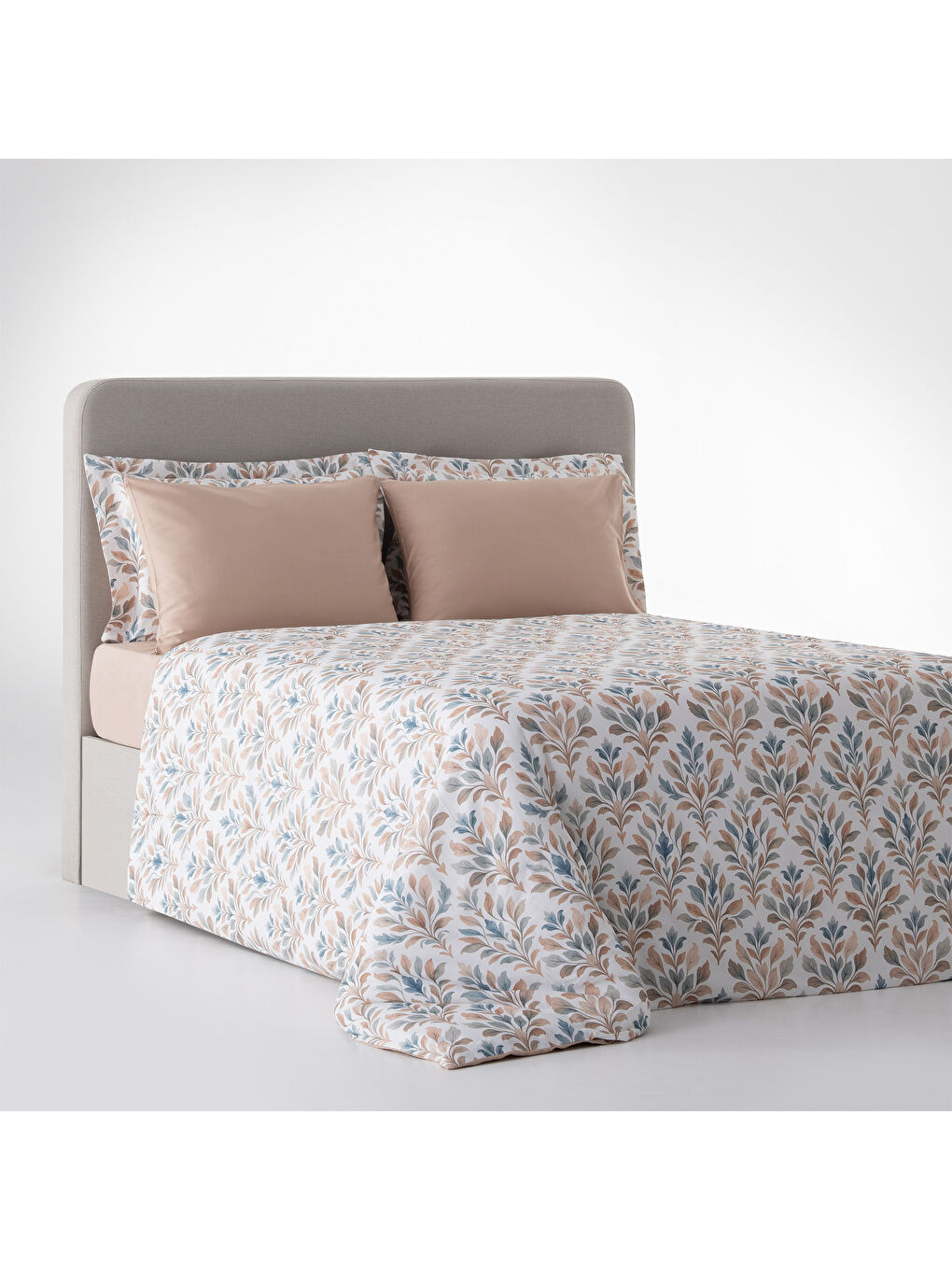 Karışık Laura Doğal Harmoni Battal Boy %100 Ege Pamuğu Nevresim Takımı - Çarşaflı - 4 Yastıklı Renkli-2