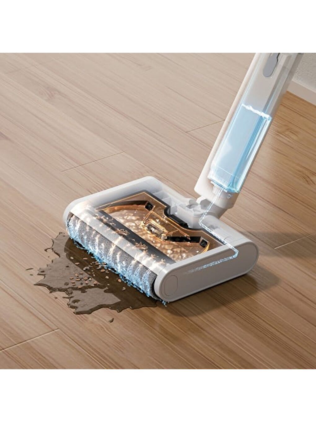 KSC-4262 Şarjlı Islak-Kuru Gırgır Süpürge ve Zemin Temizleyici Mop - Beyaz-2