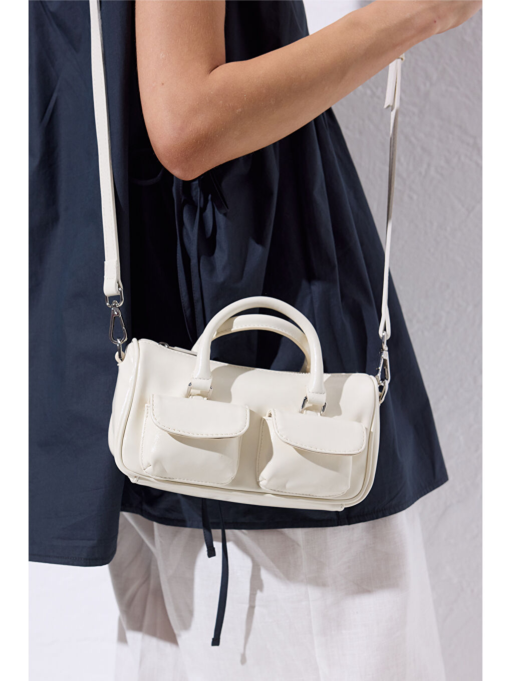 Bej Lenora Cepli Çanta Vanılla-1