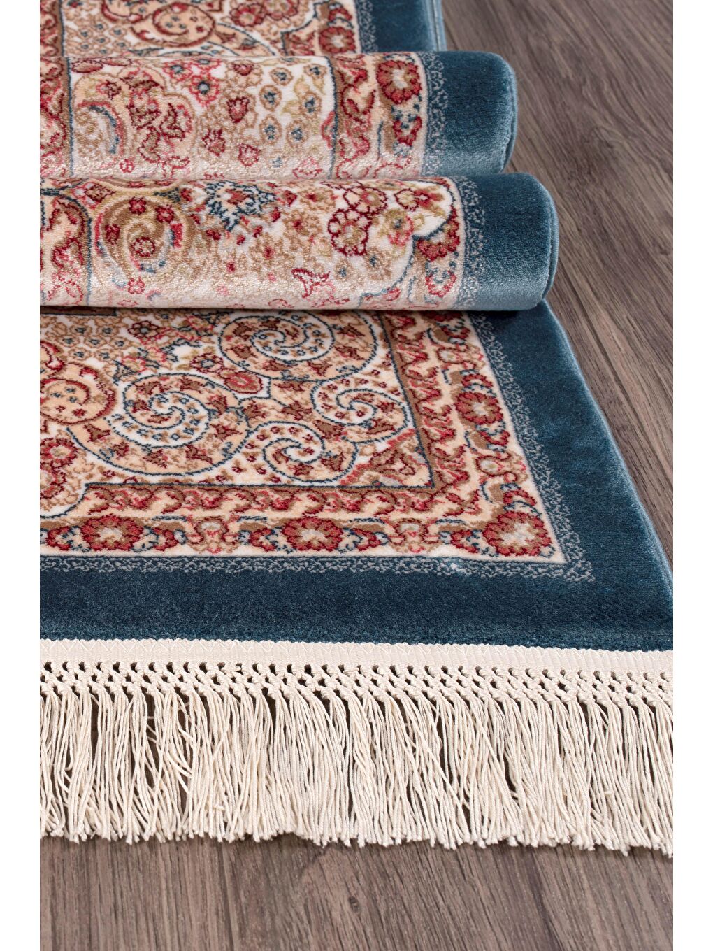 Lacivert Konfor Silkas 6710 İpek Dokuma Halı Büyük Ebatlı Salon Halısı-240x340-2