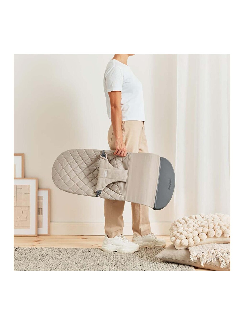 Bliss Ana Kucağı Oyuncaklı Woven Sand Grey-3