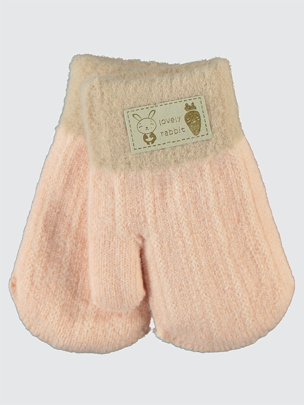 Ekru Kız Çocuk Eldiven 1-3 Yaş Krem