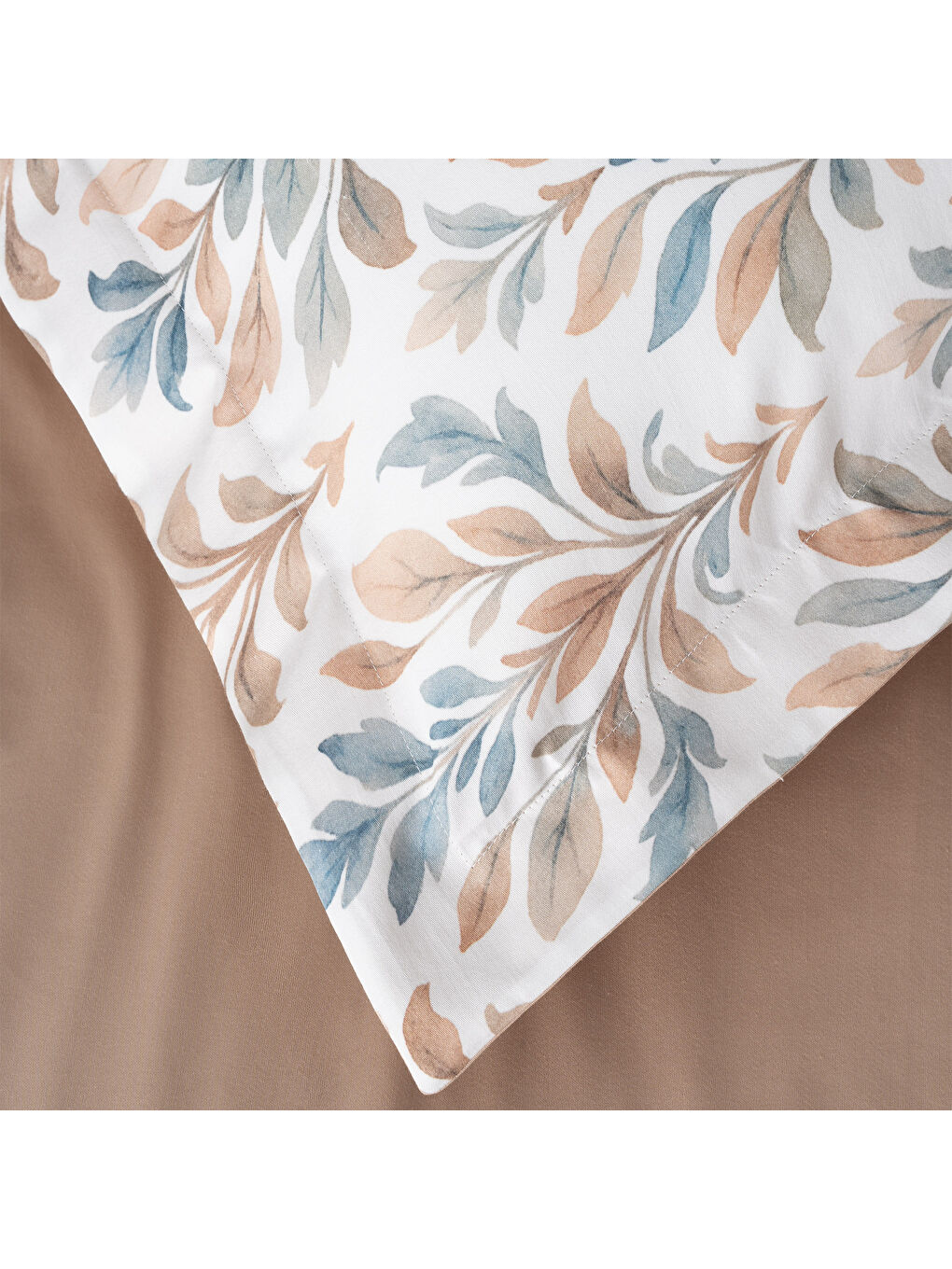 Karışık Laura Doğal Harmoni Çift Kişilik %100 Ege Pamuğu Nevresim Takımı - Çarşaflı - 4 Yastıklı Renkli-3