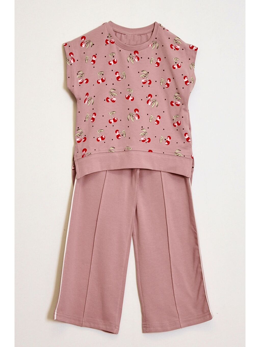 Pembe Kız Çocuk 2'li Takım - %100 Pamuk Süprem- 3-7 Yaş 12248