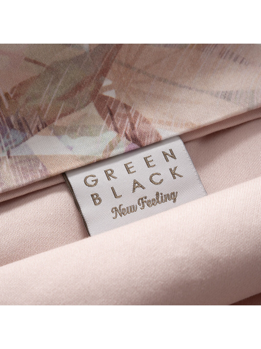 Pembe Botanica Doğa Fısıltısı Çift Kişilik %100 Ege Pamuğu Nevresim Takımı - Çarşaflı - 4 Yastıklı Somon-5