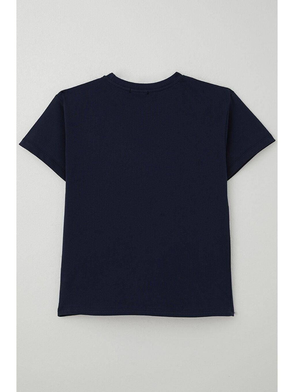 Erkek Çocuk Tişört Yazı Baskılı Lacivert (5-10 Yaş)-1