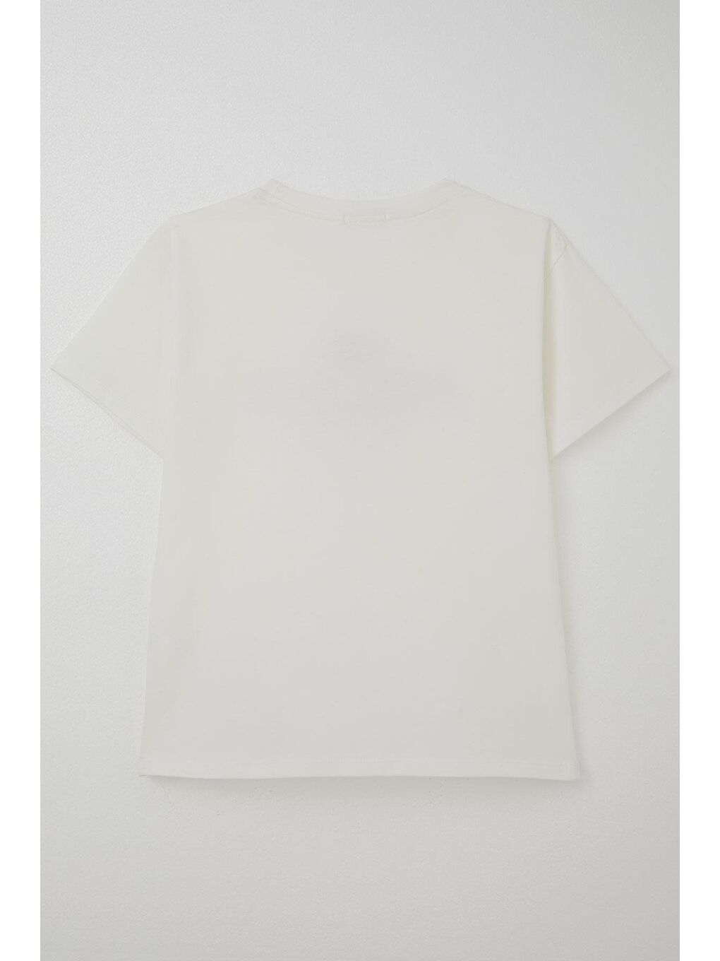 Erkek Çocuk Tişört Yazı Baskılı Ekru (5-10 Yaş)-1