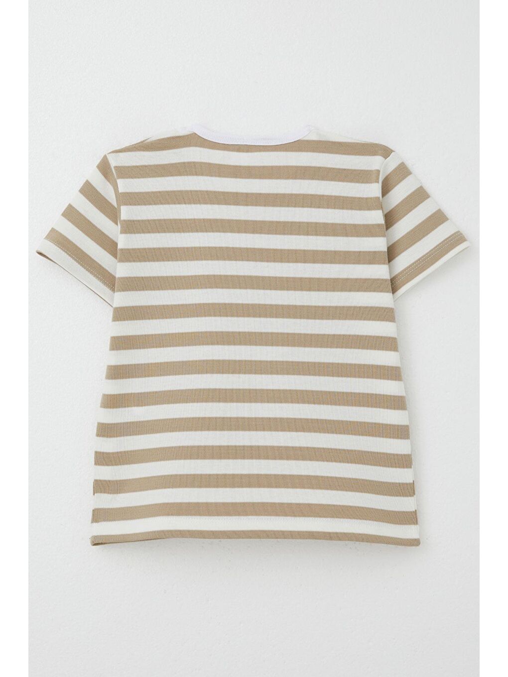 Erkek Çocuk Tişört Patlı Çizgili Ekru (1-4 Yaş)-1