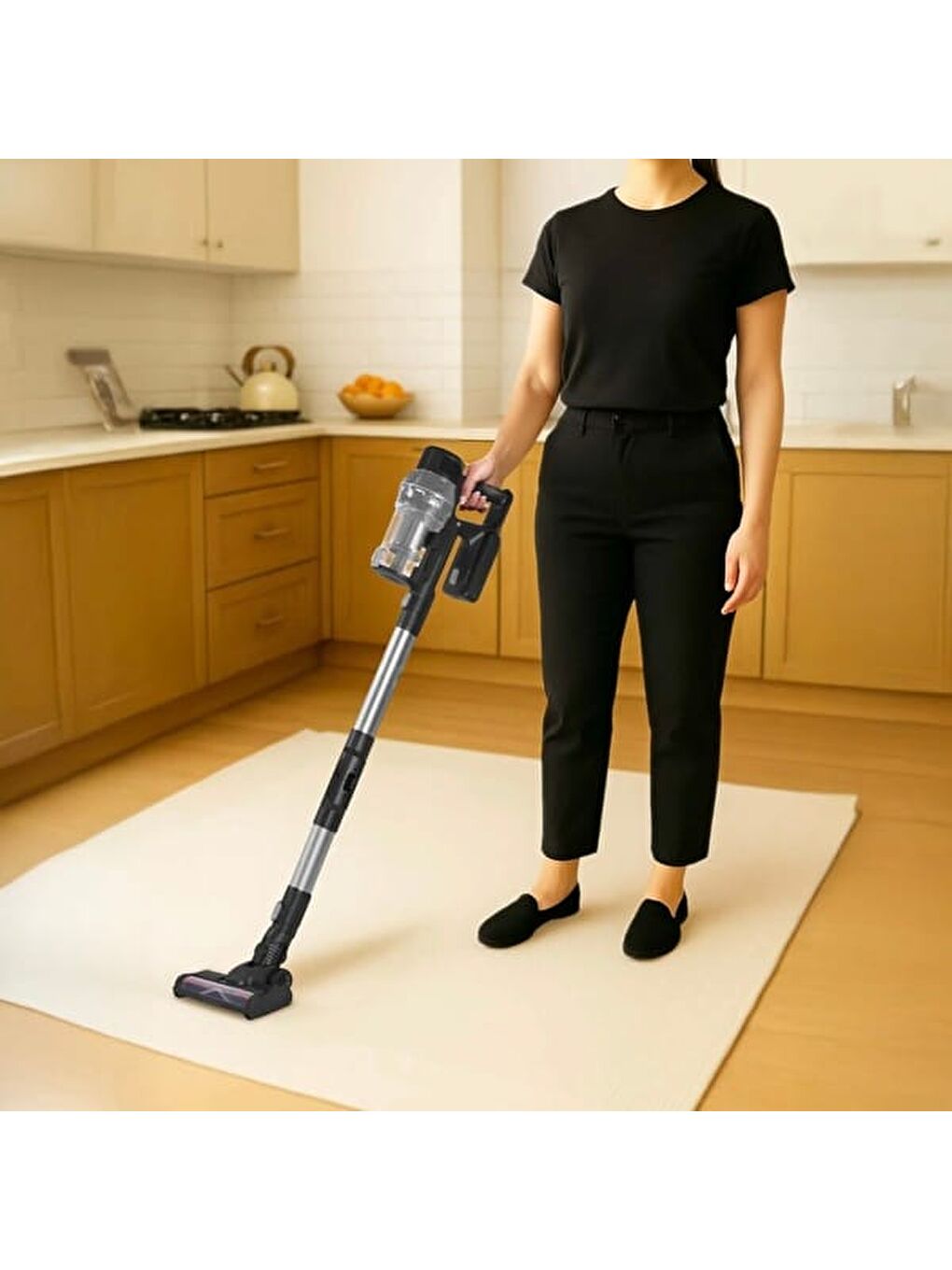 KVC-4040BLF Şarjlı Dikey Süpürge - Siyah - 14,8 Volt-1