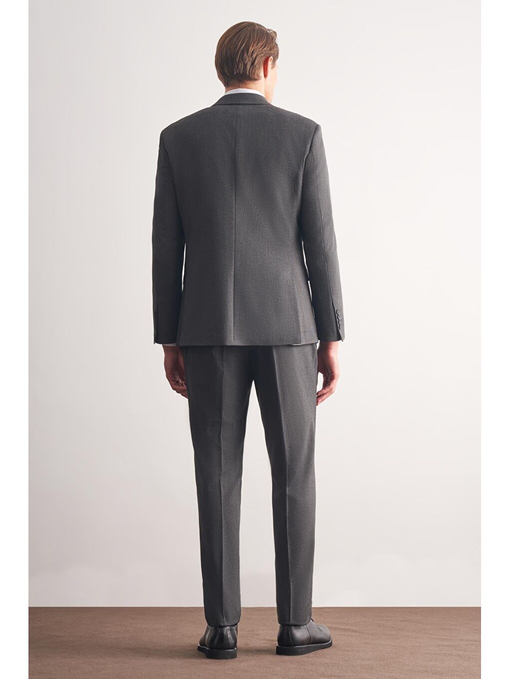 Antrasit Kırlangıç Yaka Tam Astar 6 Drop Slim Fit Takım Elbise 1001255162-4