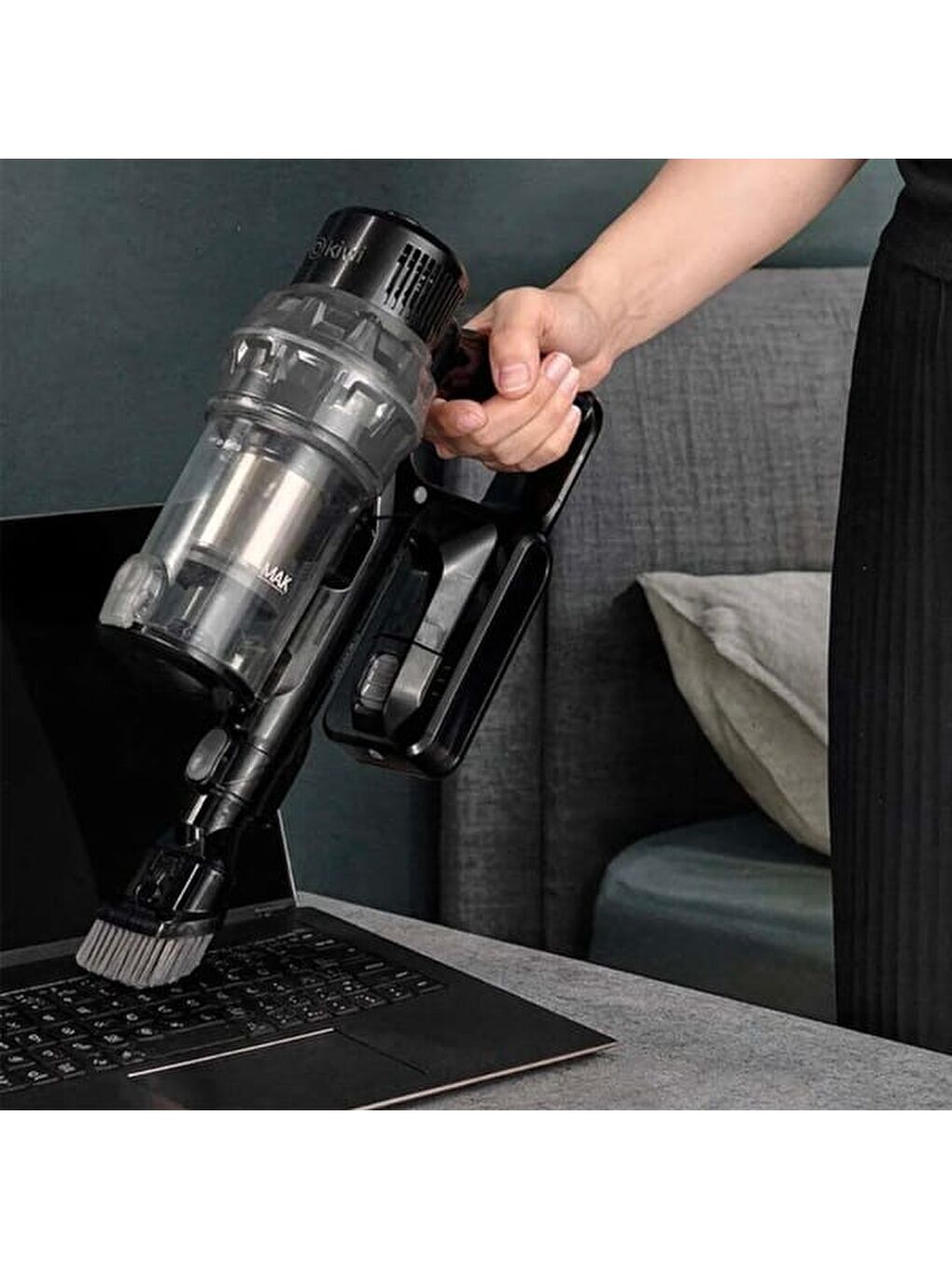 KVC-4040BLF Şarjlı Dikey Süpürge - Siyah - 14,8 Volt-6