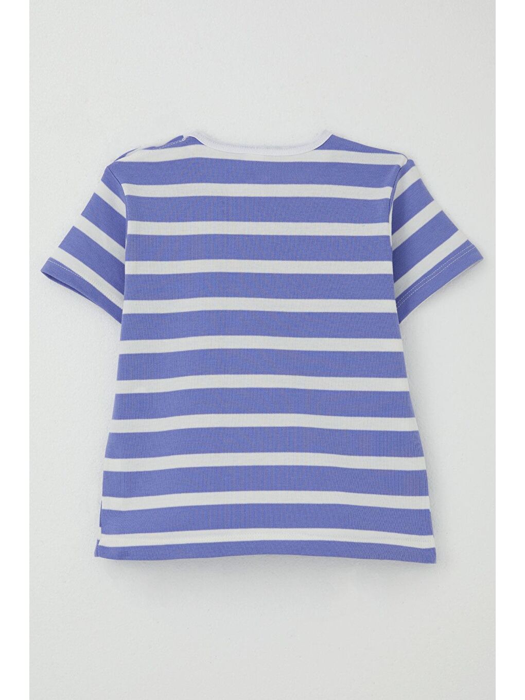 Kız Çocuk Tişört Patlı Çizgili Lila (1-4 Yaş)-1