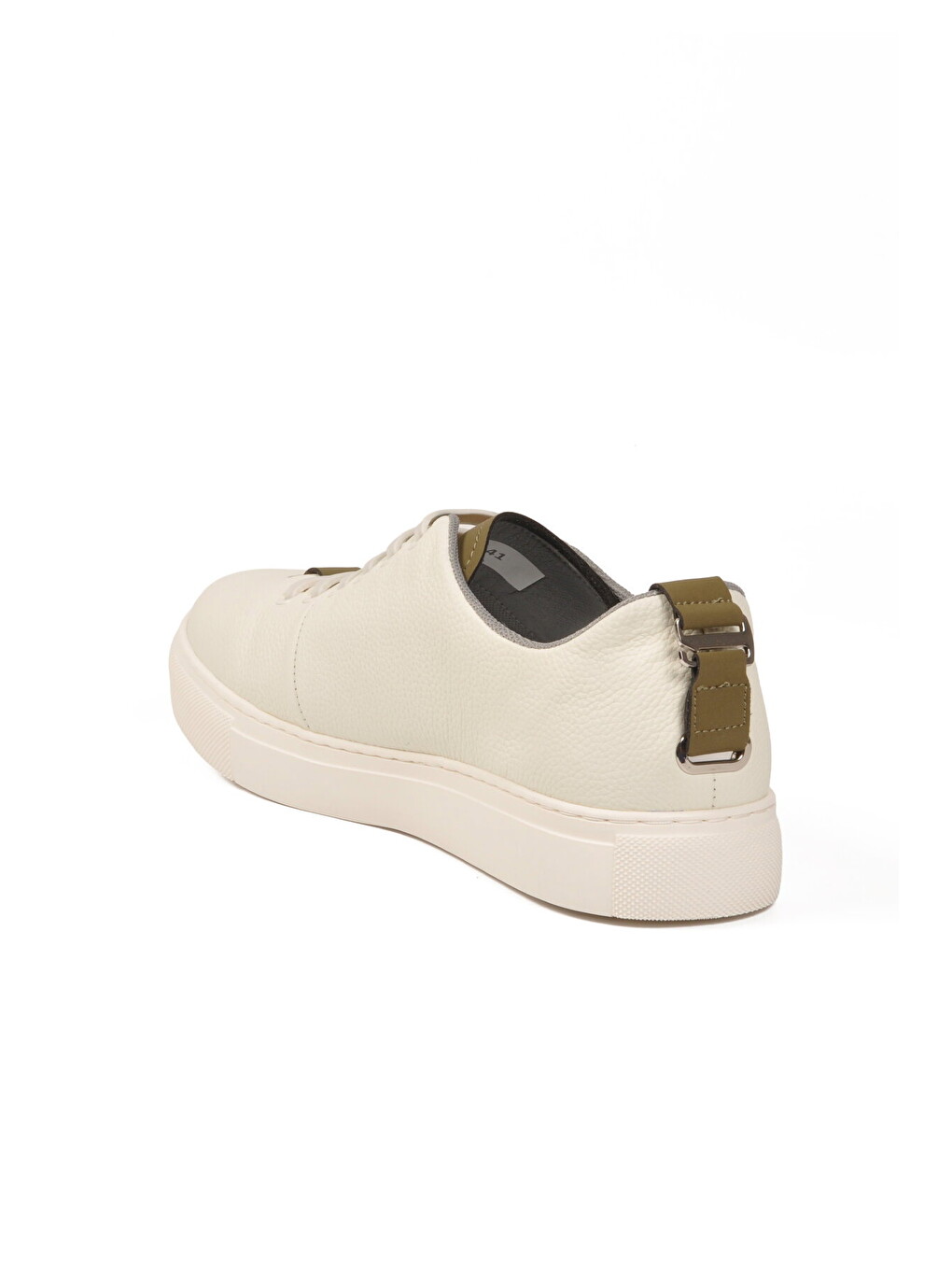 Beyaz Hakiki Deri Erkek Casual Ayakkabı 25K515-2 M-3