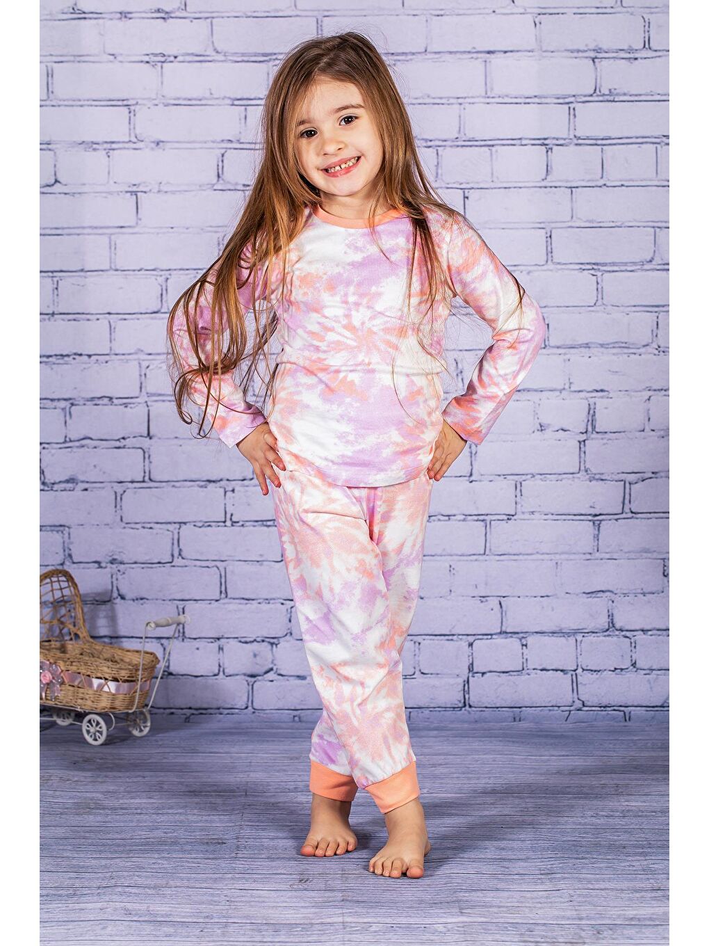 ZEYLAND Karışık Kız Çocuk Batik Desen Pijama Takımı