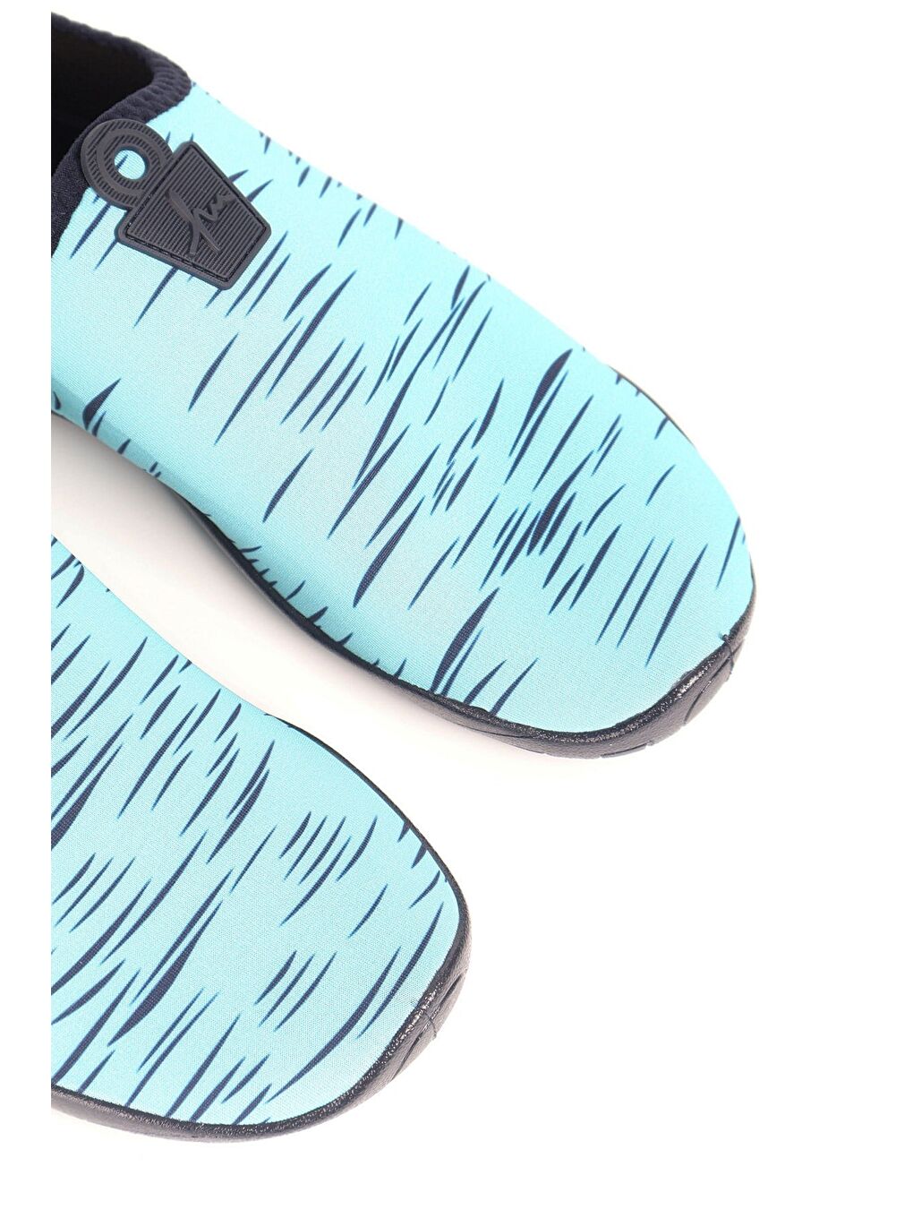 Yeşil Çizgili Mavi Kadın Deniz Ayakkabısı 3404-3