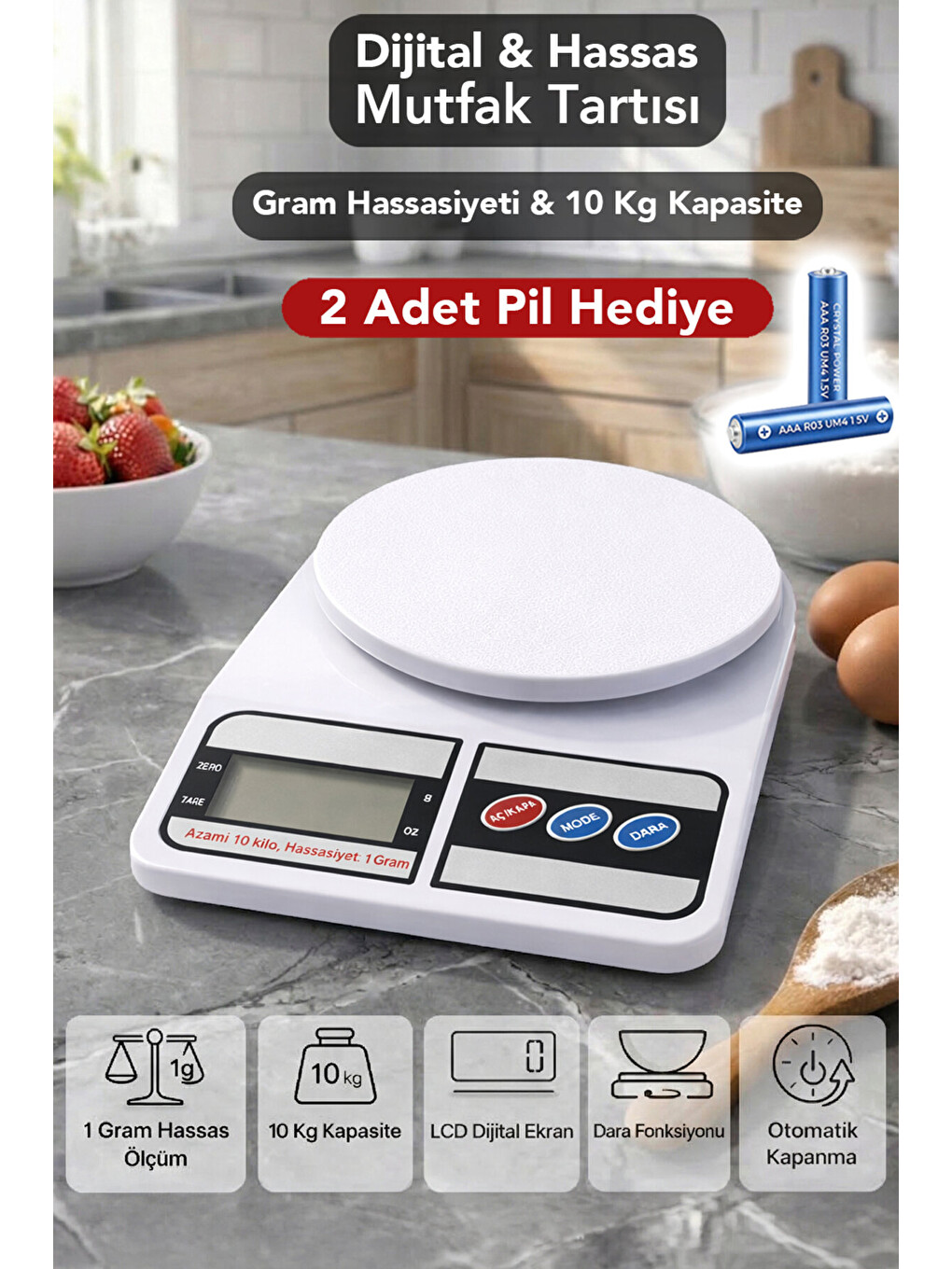 Hassas Mutfak Tartısı