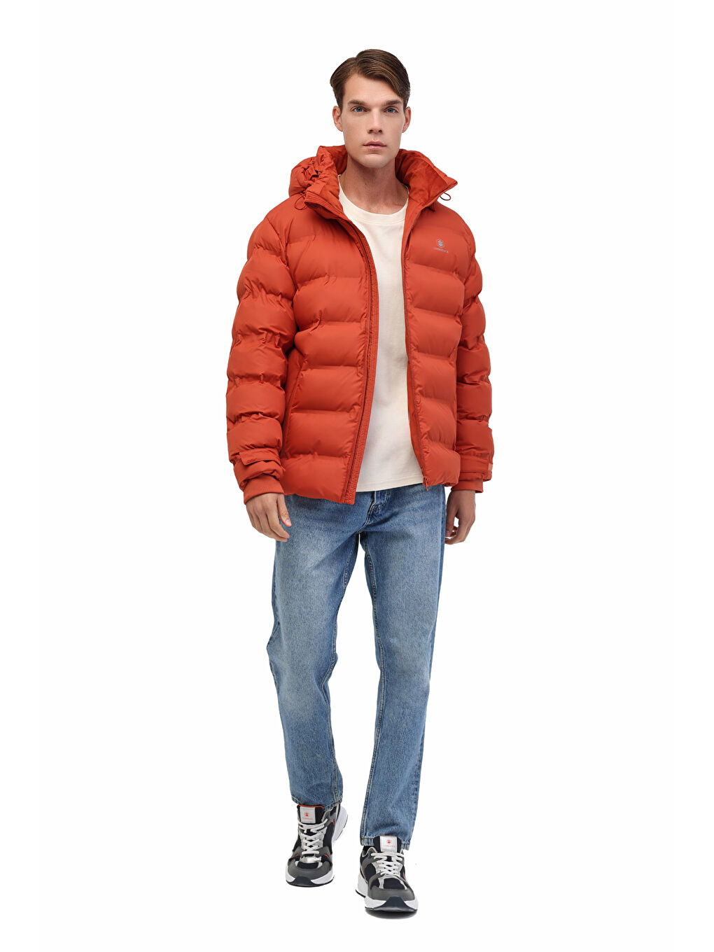 ML YAOCAN 1ARW-115 5PR Turuncu Erkek Kısa Şişme Mont-2