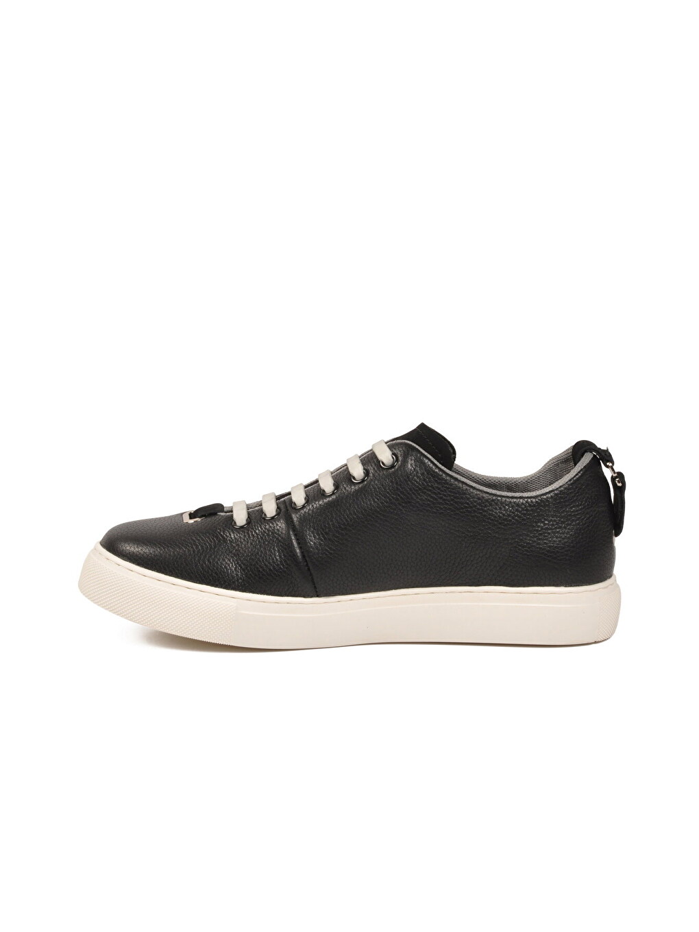 Siyah Hakiki Deri Erkek Casual Ayakkabı 25K515-2 M-1