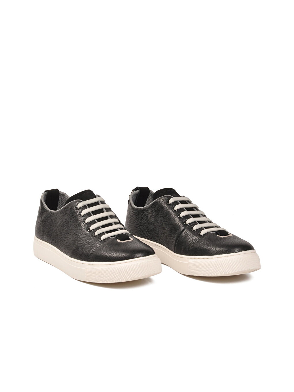 Siyah Hakiki Deri Erkek Casual Ayakkabı 25K515-2 M-2