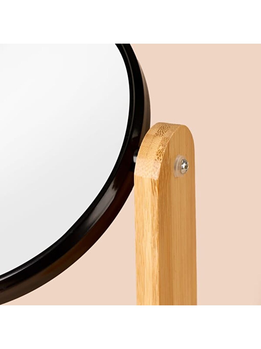 Bath Yuvarlak Makyaj Aynası - Siyah-1