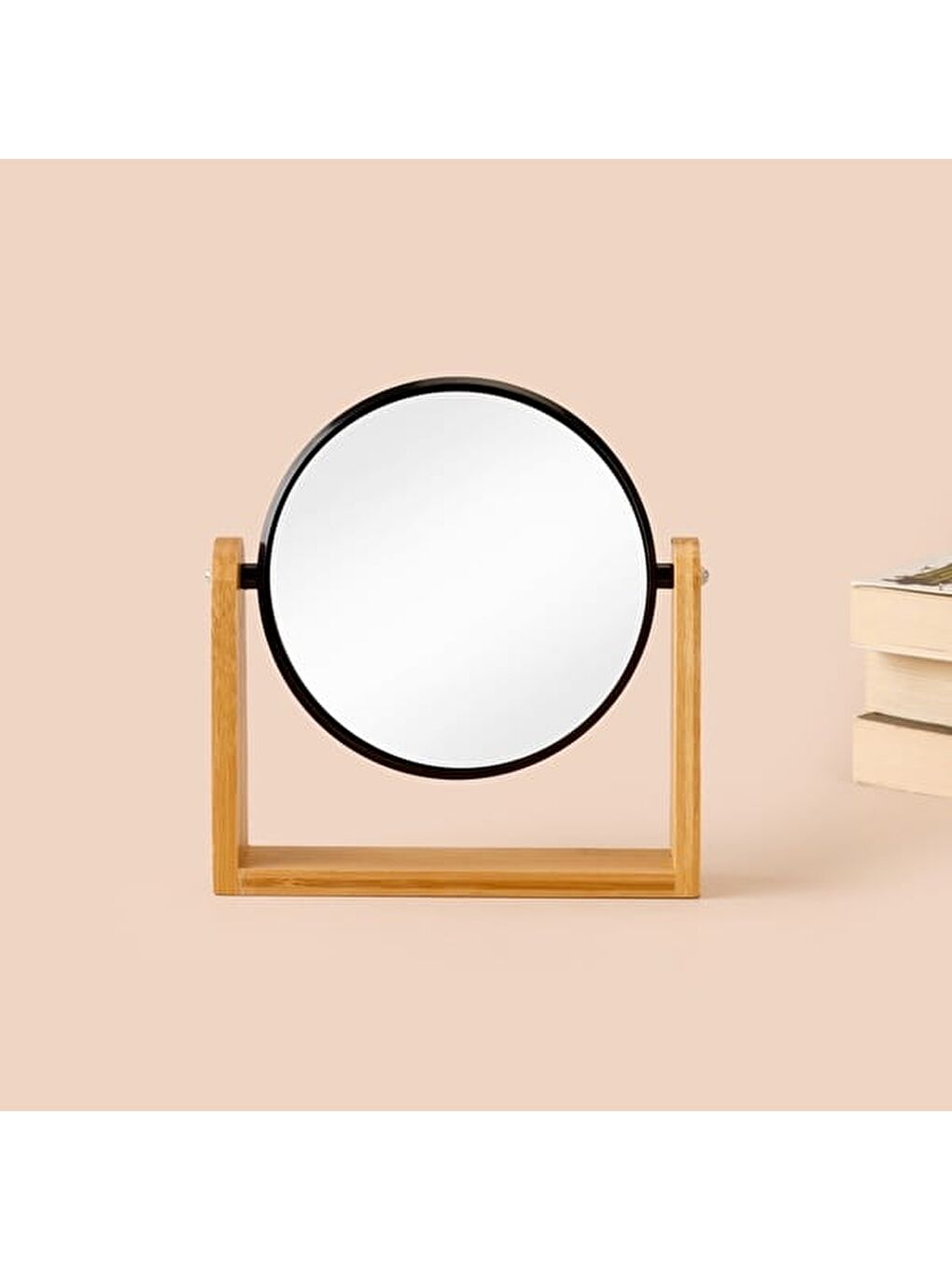 Bath Yuvarlak Makyaj Aynası - Siyah-4