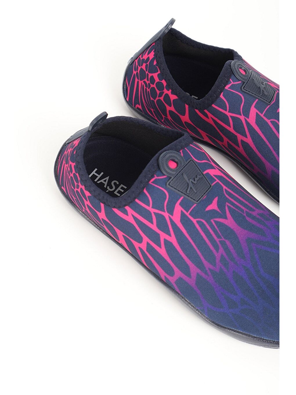 Fuşya Lacivert Desenli Kadın Deniz Ayakkabısı 3418-1