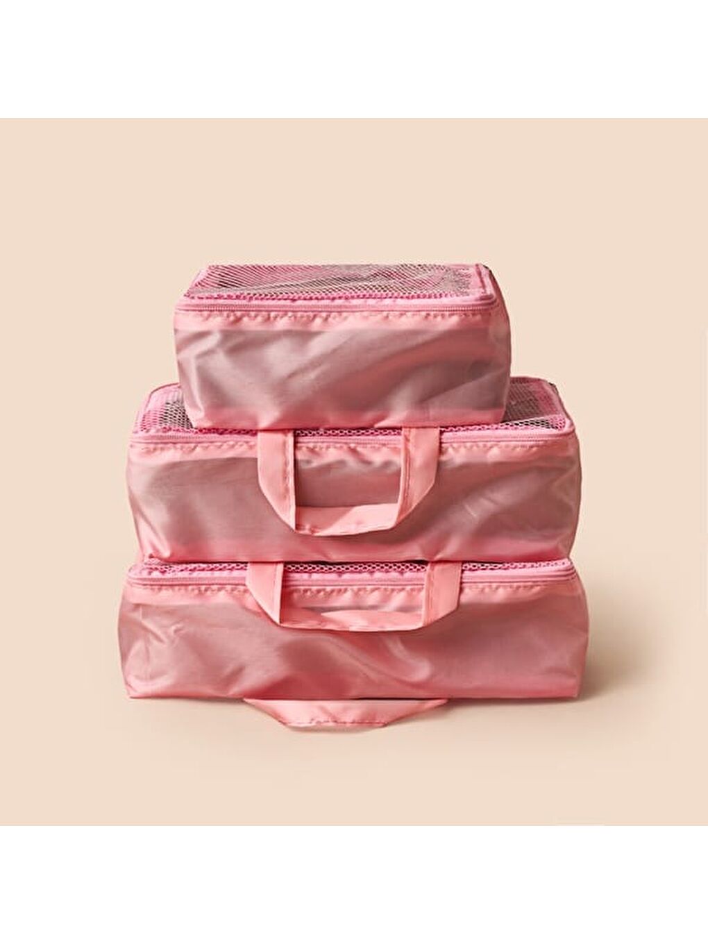 3'lü Valiz İçi Organizer Set - Pembe