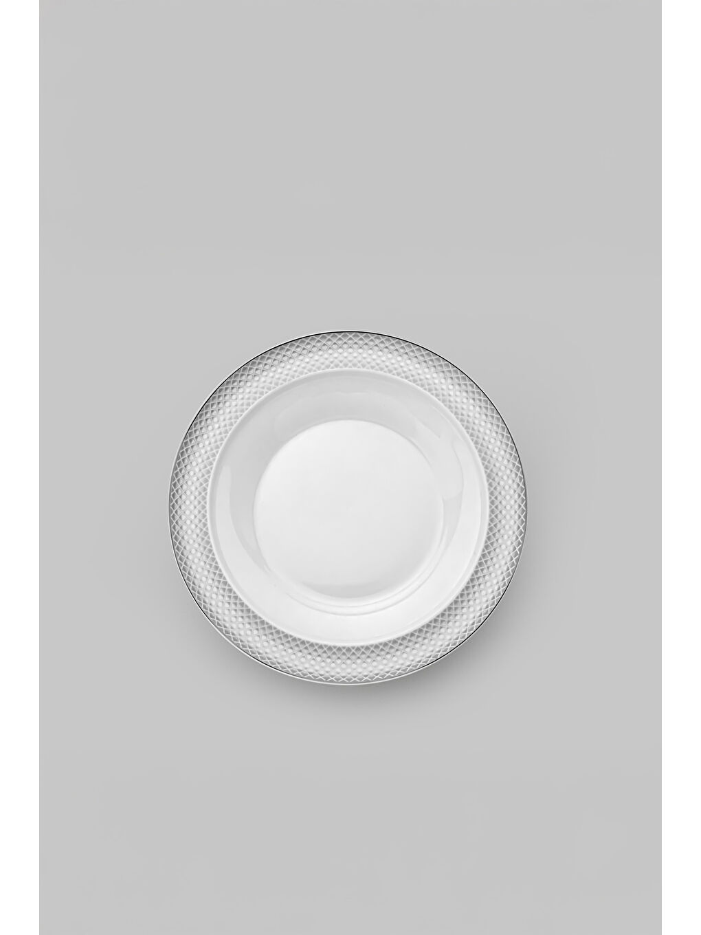 Beyaz Camelia Platin Yaldızlı 28 Parça Porselen Yemek Takımı-7