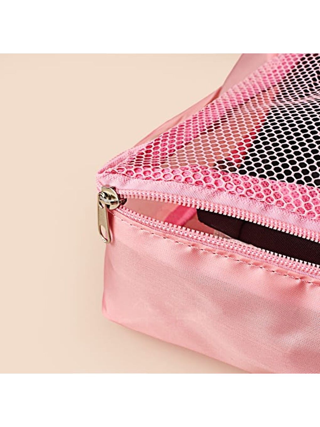 3'lü Valiz İçi Organizer Set - Pembe-3