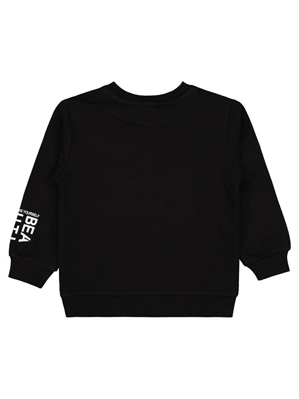 Girls Basic 2-5 Yaş Sweatshirt - Siyah 4-5 Yaş-1