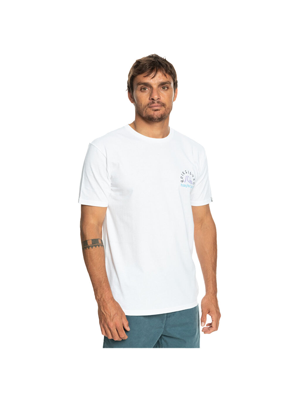 Originalbarrel Erkek Beyaz Tişört-1