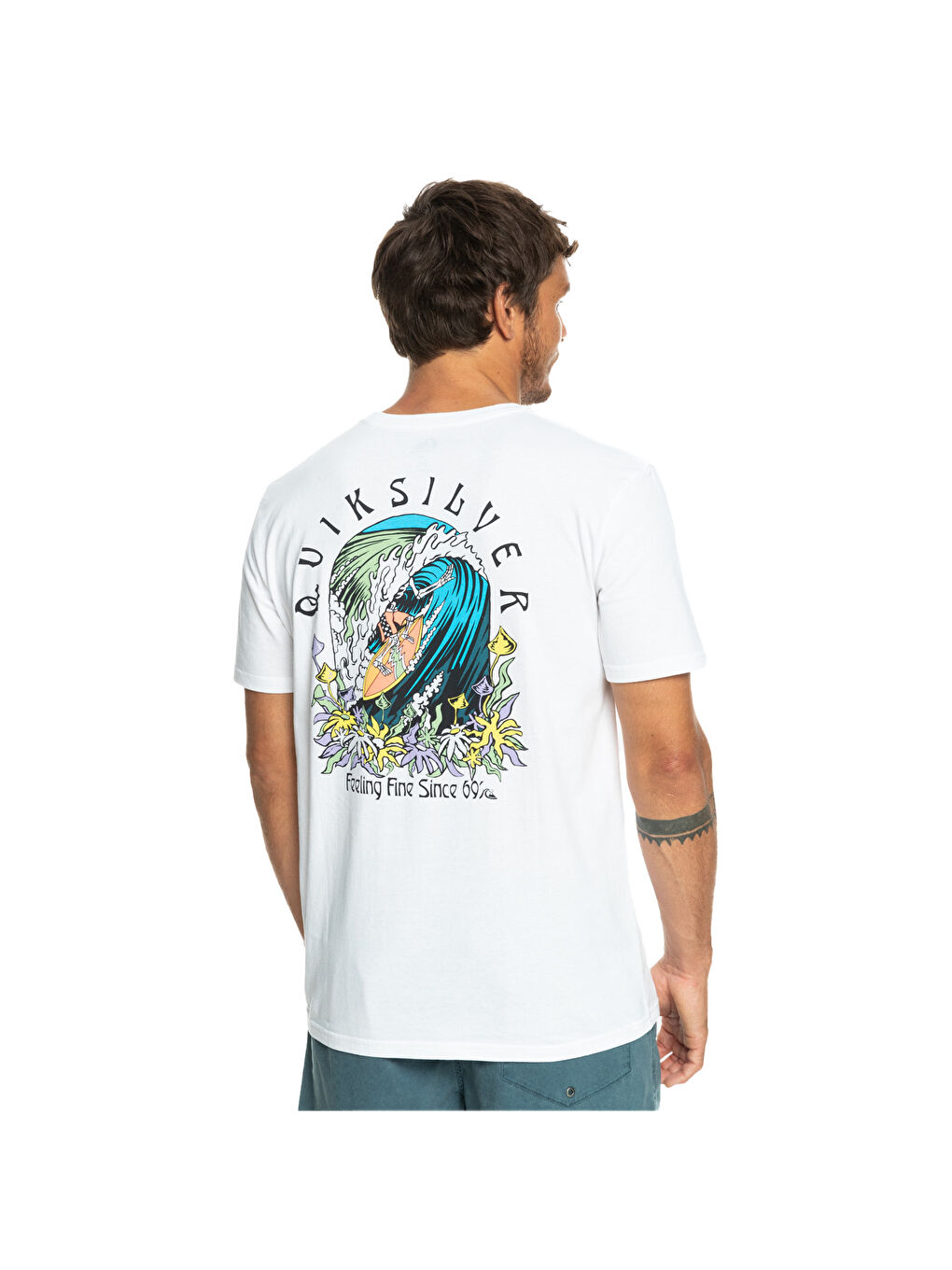 Originalbarrel Erkek Beyaz Tişört-2