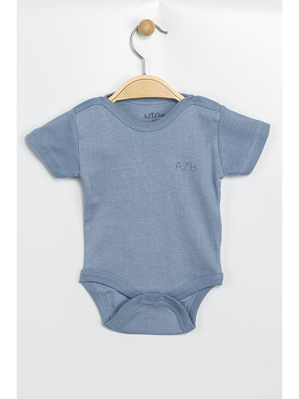 İndigo Erkek Kız Bebek Çıtçıtlı % 100 Pamuk Body & Zıbın