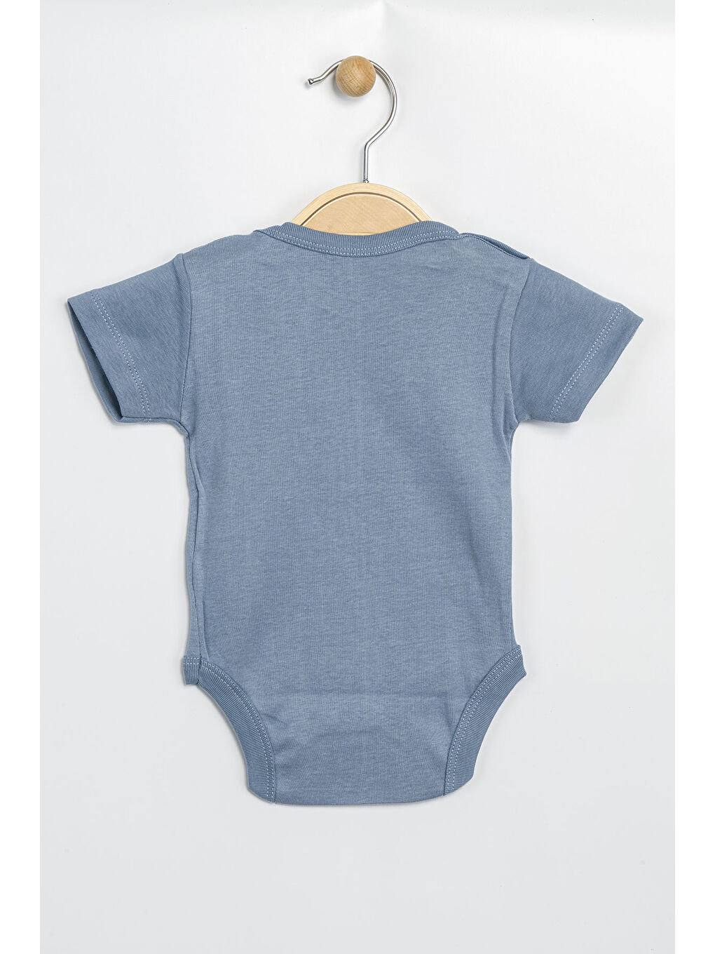 İndigo Erkek Kız Bebek Çıtçıtlı % 100 Pamuk Body & Zıbın-1