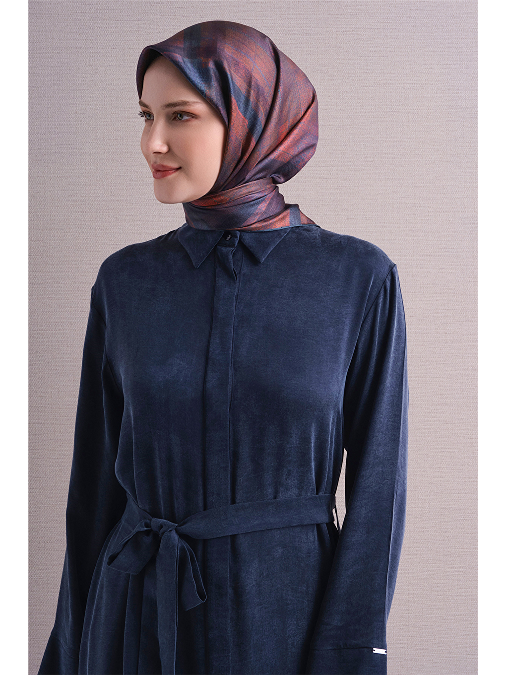 Mürdüm Saf İpek Twill Eşarp 9618d 80-1