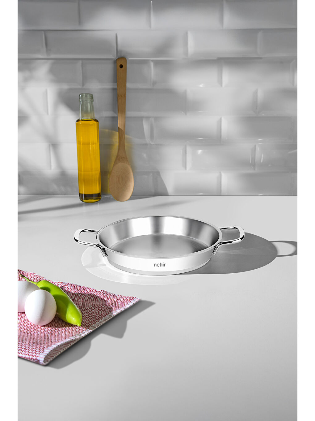 Gri Silver Çelik 3 Parça İtalyan Omlet Sahan Seti (16-18-20 cm)-1