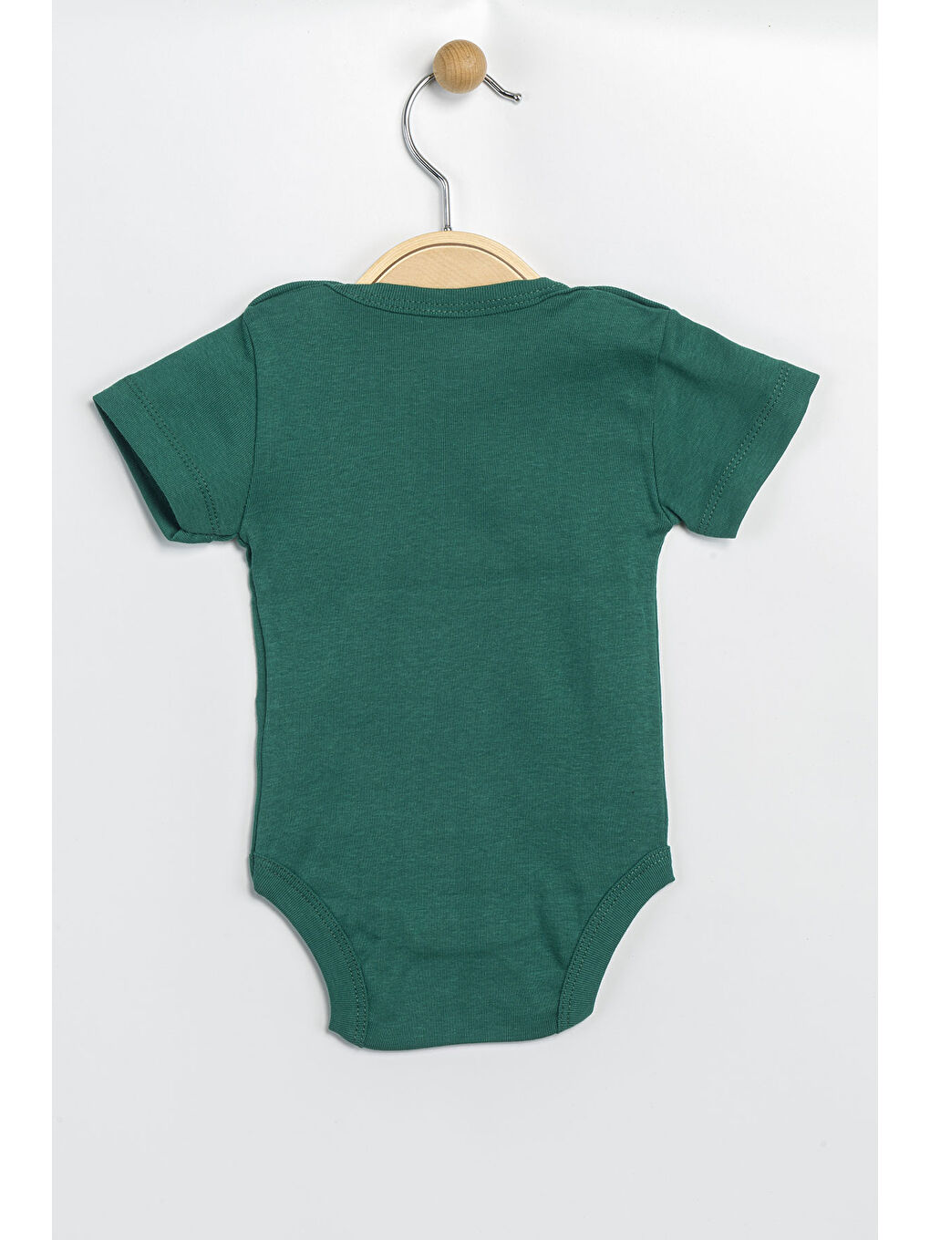 Yeşil Erkek Kız Bebek Çıtçıtlı % 100 Pamuk Body & Zıbın-1