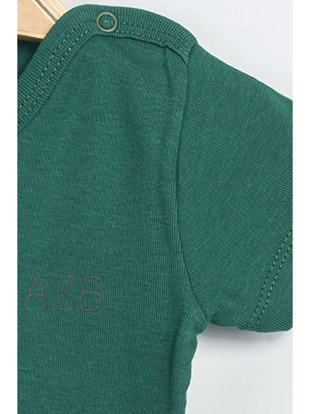 Yeşil Erkek Kız Bebek Çıtçıtlı % 100 Pamuk Body & Zıbın-2