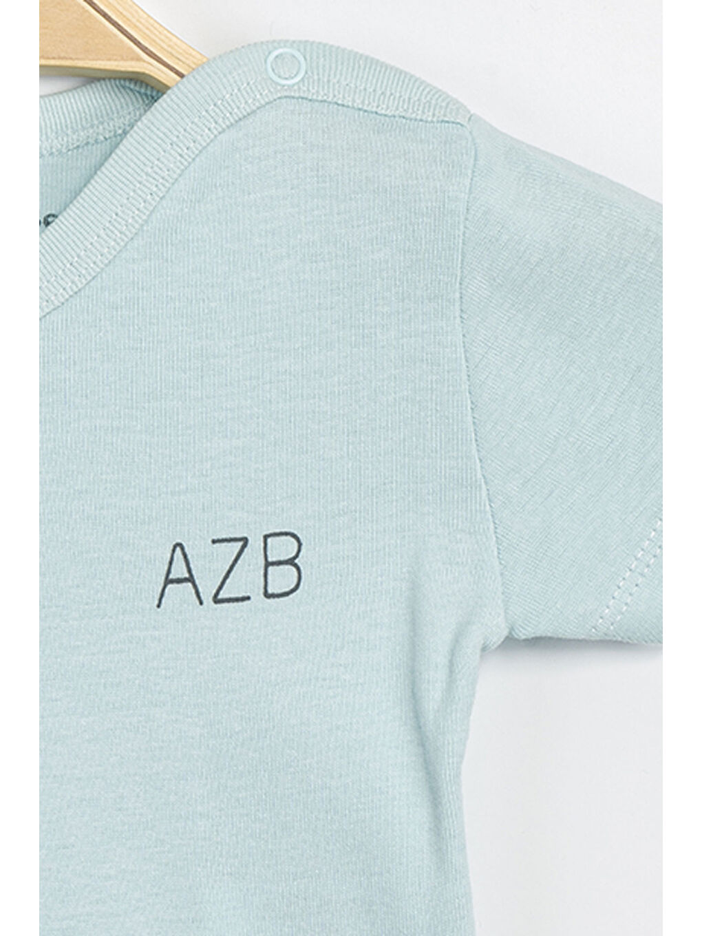 Yeşil Erkek Kız Bebek Çıtçıtlı % 100 Pamuk Body & Zıbın-2