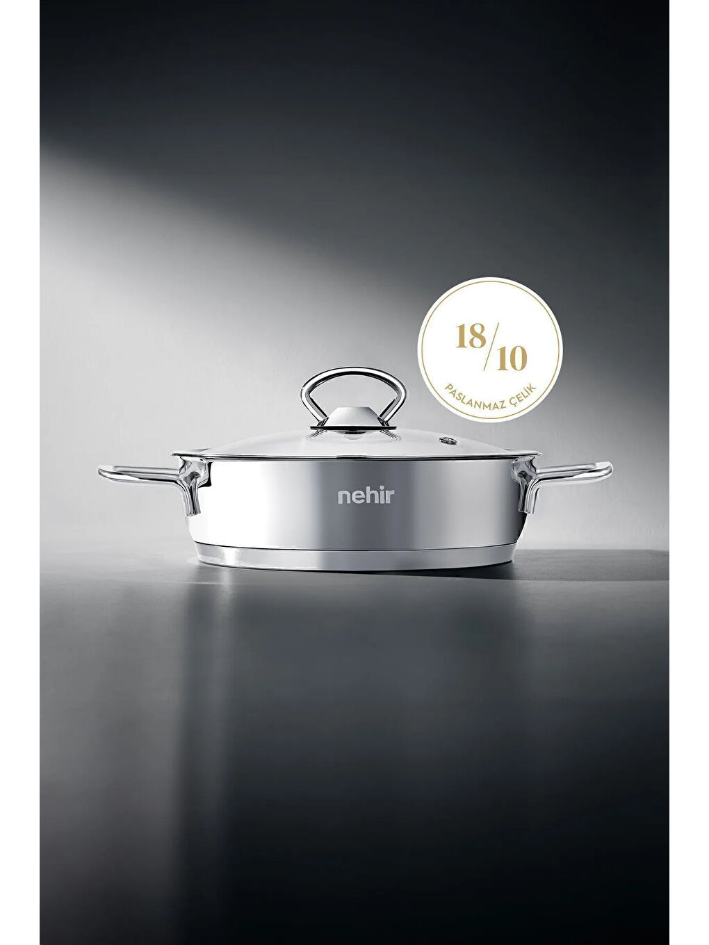 Gri Silver 4 Parça Paslanmaz Çelik Sahan Seti (18-20 cm)-1