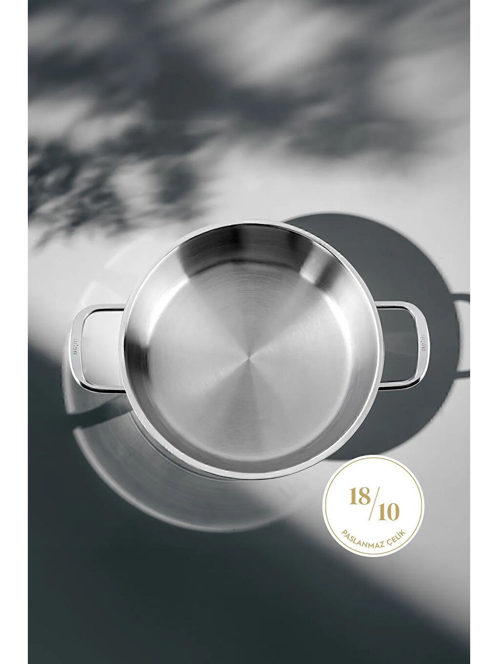 Gri Silver 4 Parça Paslanmaz Çelik Sahan Seti (18-20 cm)-2