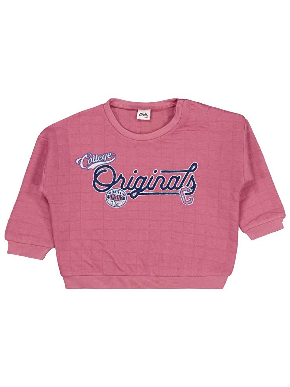 Baby College Originals Nakışlı 6-18 Ay Sweatshirt - Pembe 9-12 Ay