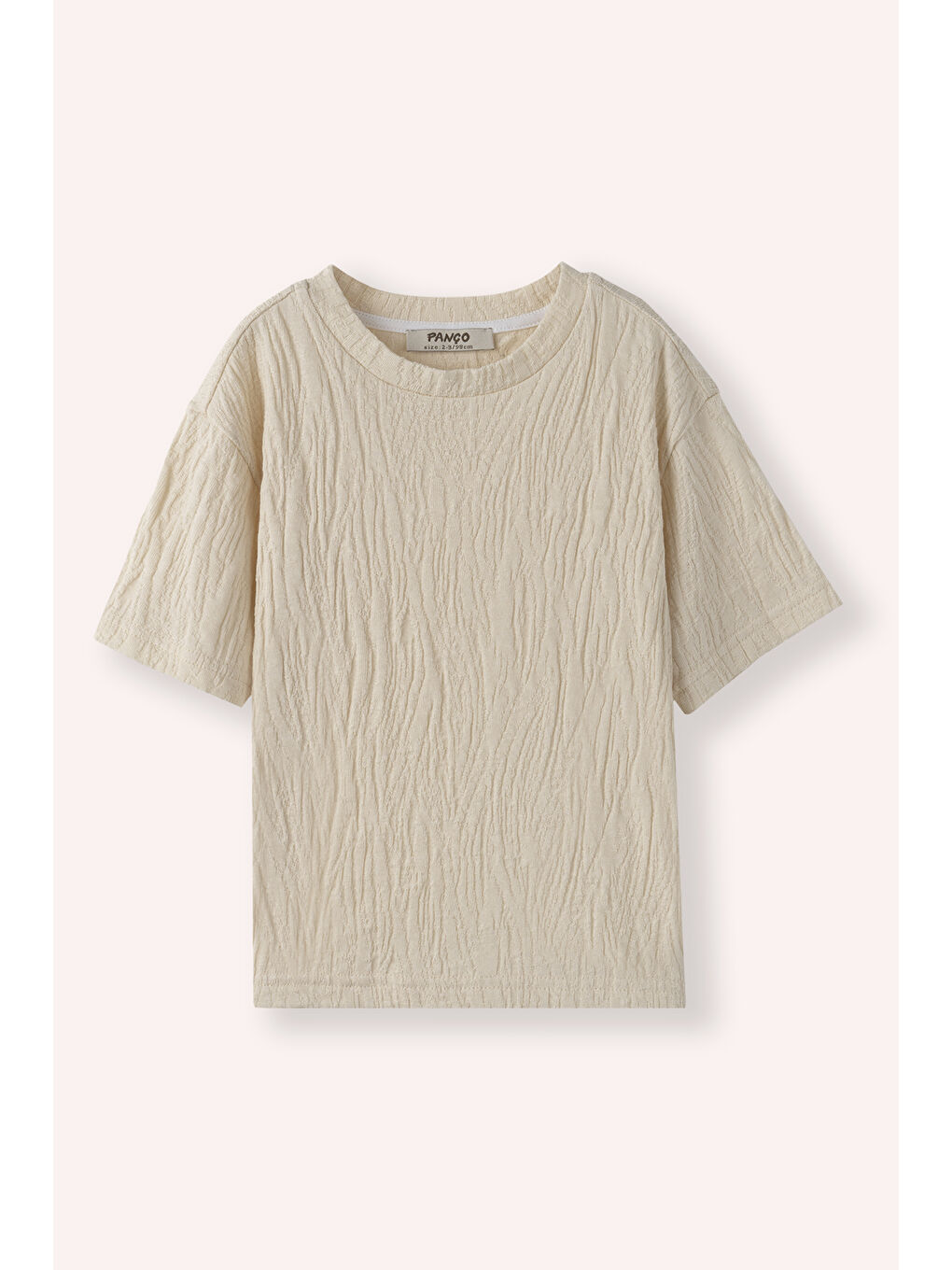 Erkek Çocuk Kısa Kollu T-Shirt Bej