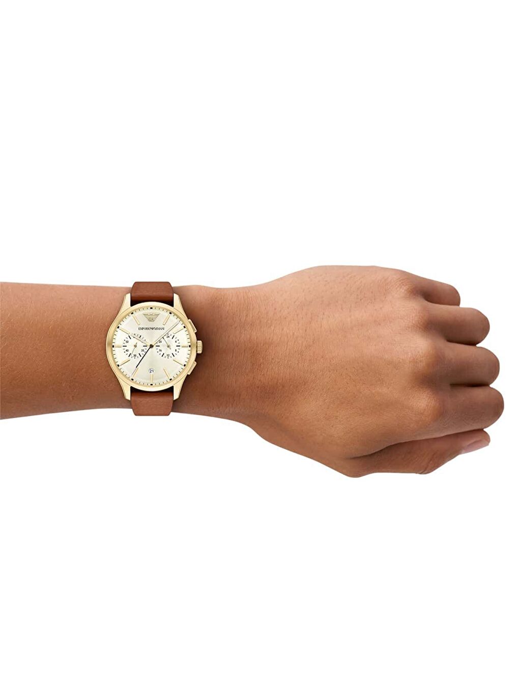 Kahverengi AR11714 Erkek Kol Saati-3