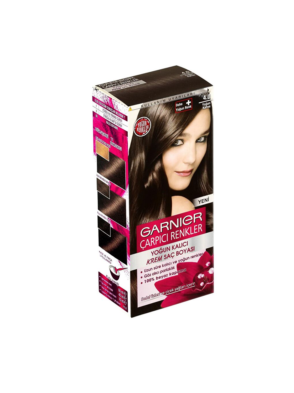 GARNIER Kahverengi Çarpıcı Renkler Saç Boyası 4.0 Yoğun Kahve - 5