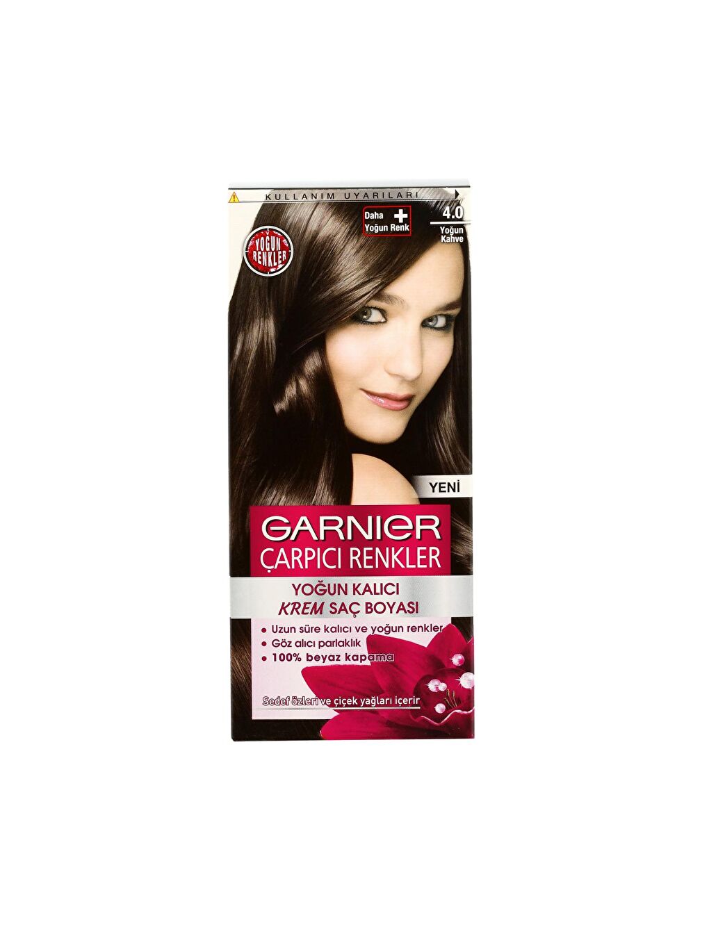 GARNIER Kahverengi Çarpıcı Renkler Saç Boyası 4.0 Yoğun Kahve - 6