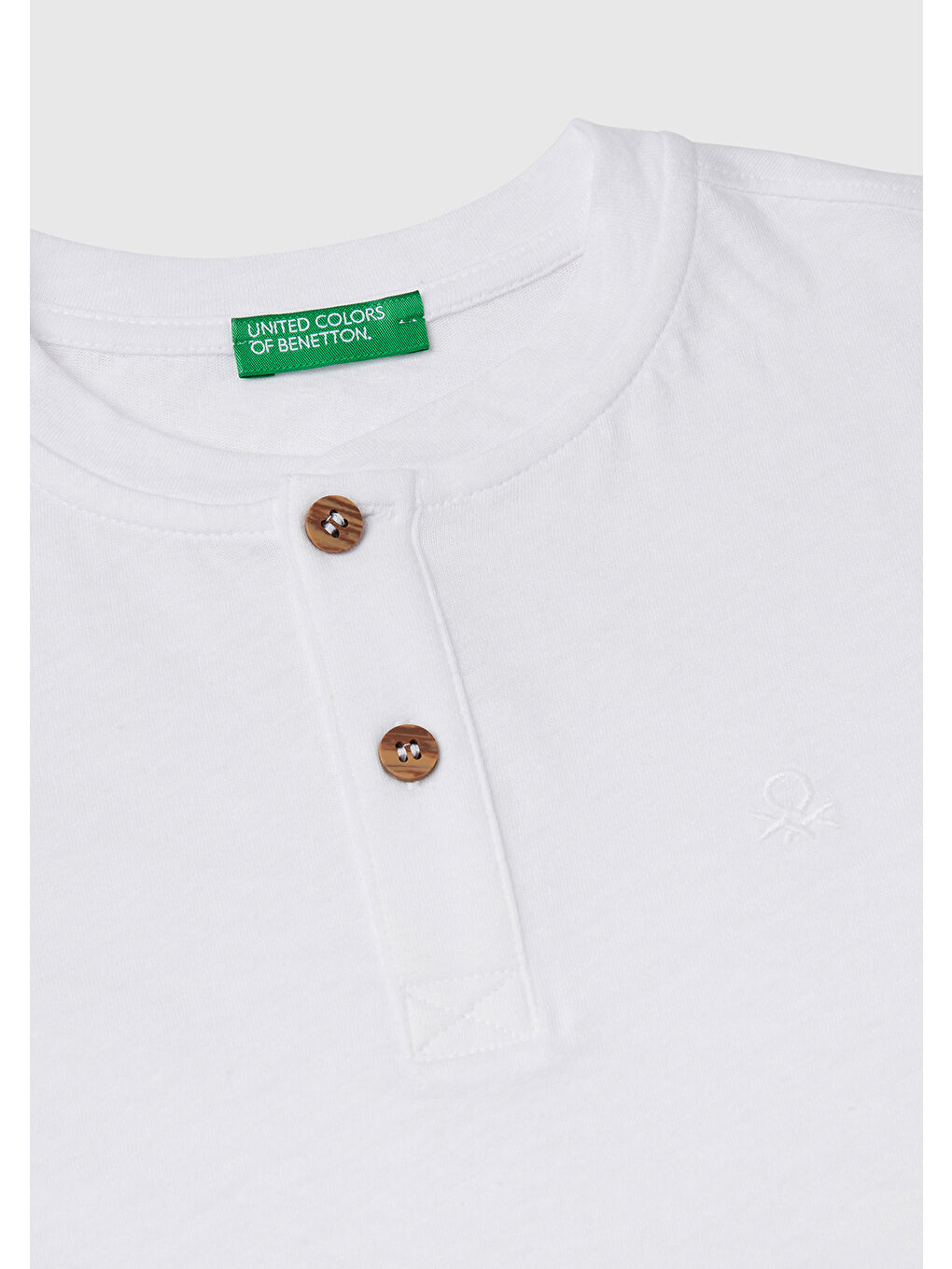 Erkek Çocuk Beyaz Logo İşlemeli Hakim Yaka T-Shirt-2