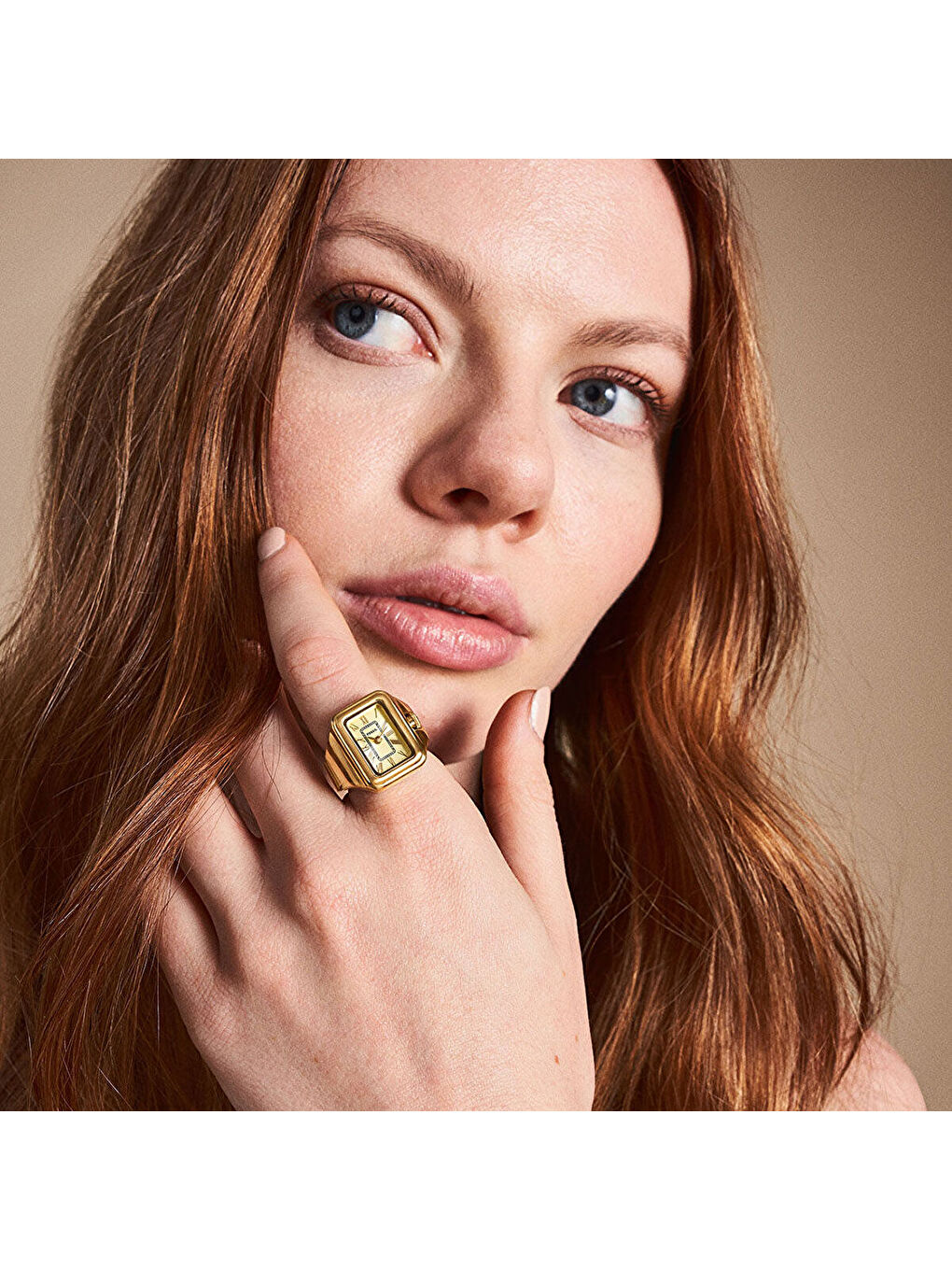 Sarı FES5343 Kadın Yüzük Saat-3