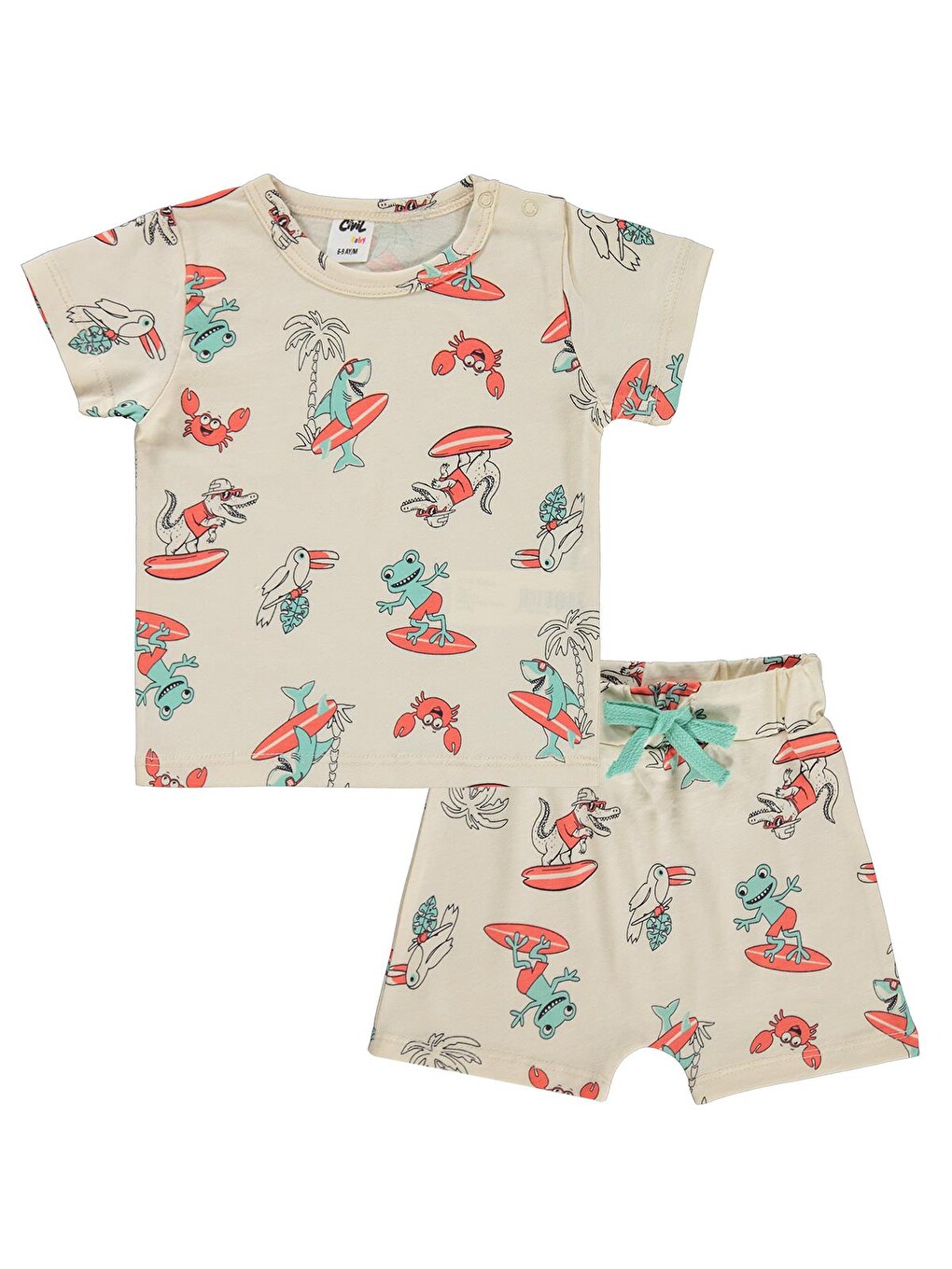 Baby Surf Empirmeli 6-18 Ay Takım - Bej-1